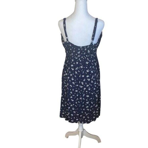 Torrid Floral Dress Size 1 Blue Flower Summer Adjustable Straps Easter Cottage - Picture 5 of 13